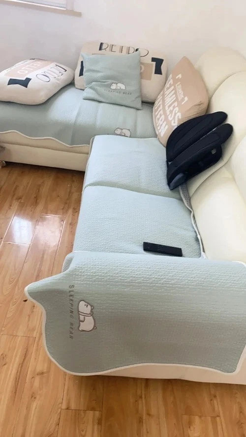 2025 Ice Silk Sofa Cover Summer Universal Non-slip Sofa Mat Cushion Sofa Towel