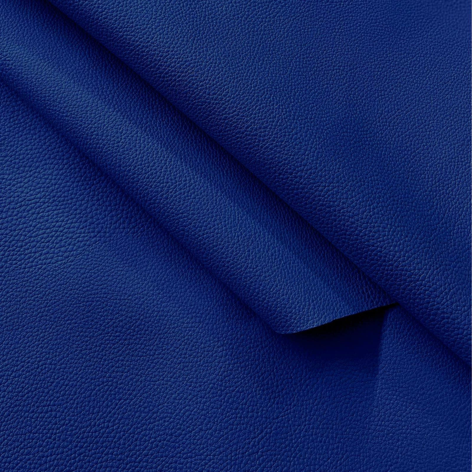 Pb016 Cushion Cover*Deep Blue*Faux Leather synthetic Litchi Skin Box Sofa Seat