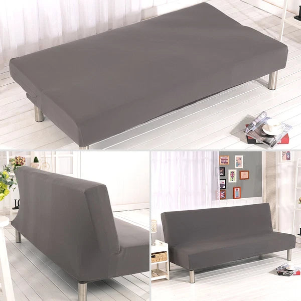 Armless Sofa Cover Stretch Slipcover Furniture Protector Slipcover + Pillowcase