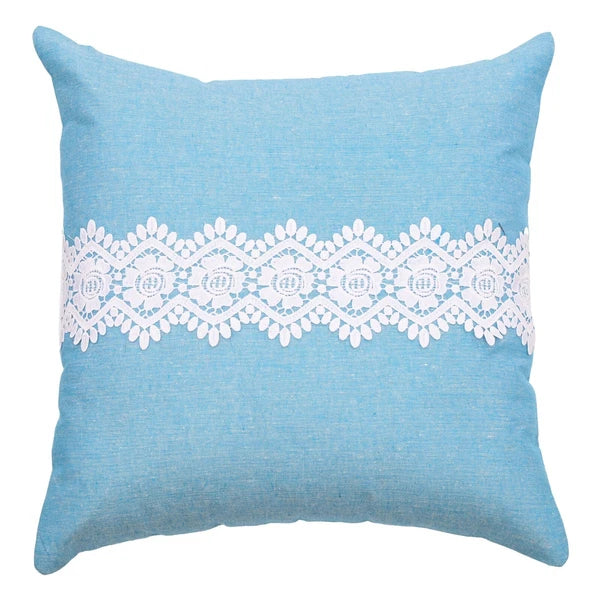 Home Decor Cushion Cover Sofa Decorative Throw Pillowcase Covers Solid with Lace