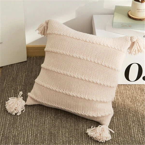 Soft Knitted Cushion Pillow Case Pillows Covers Sofa Bed Office Throw Home Decor
