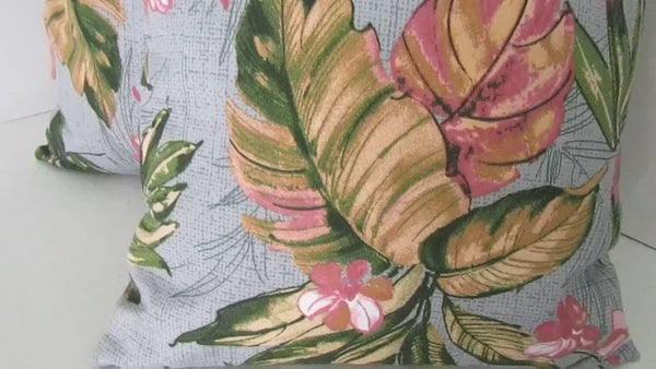 Indoor / Outdoor  Pillow Case Sofa Throw Cushion Cover set of two Home   Leaves