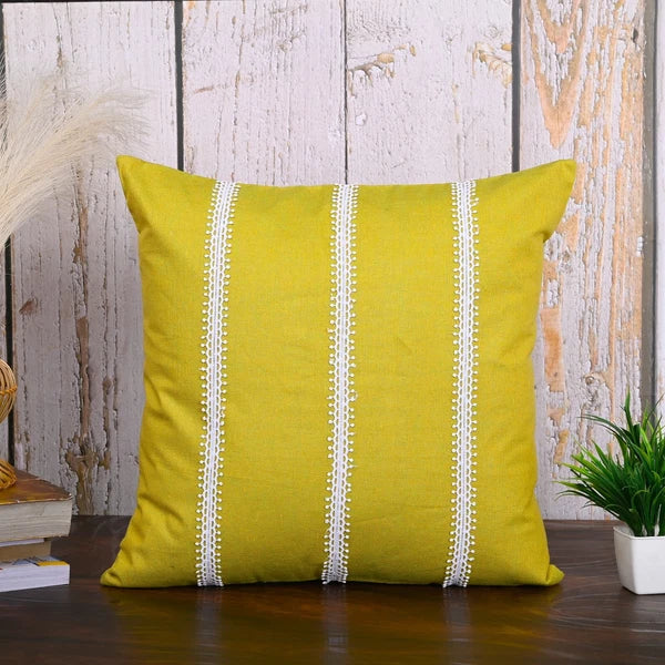 Cushion Case Cotton Pillow Cover Home Sofa Couch Bed Decor Square Covers Set 5