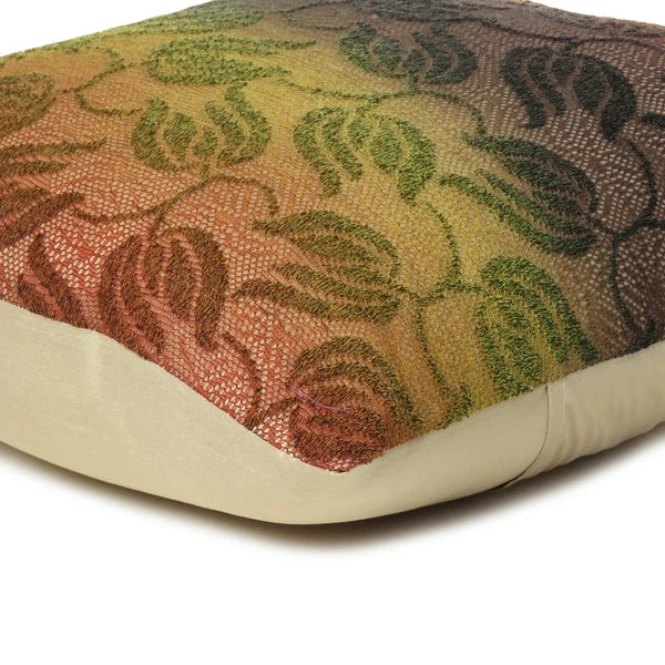 Leaf Floral Brown Cushion Cover Polydupion Bed Sofa Waist Back Pillow Case Home