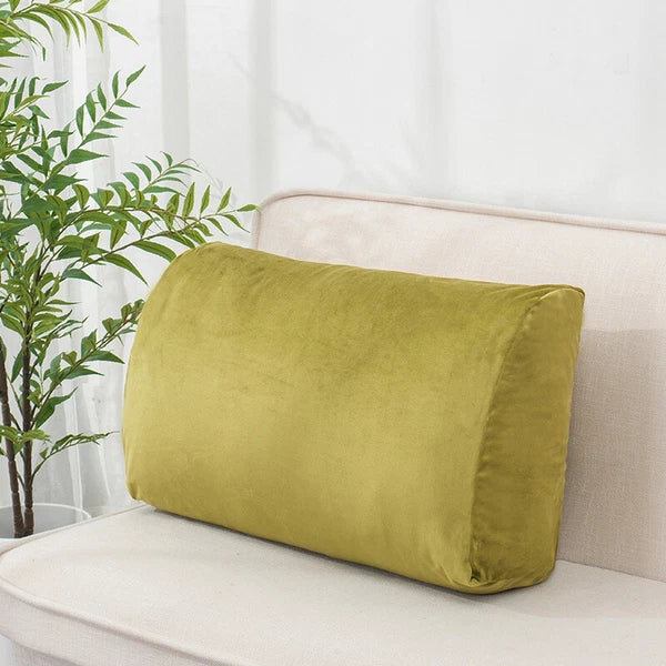 Sofa Triangle Back Cushion Cover Soft Velvet Bed Headboard Backrest Pillow Case