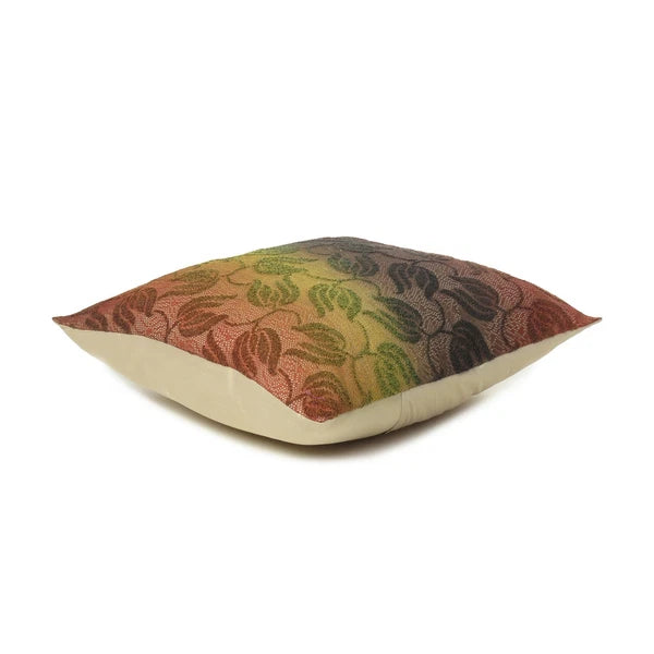 Leaf Floral Brown Cushion Cover Polydupion Bed Sofa Waist Back Pillow Case Home