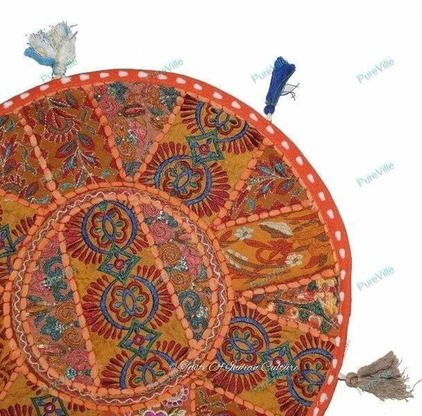 Decorative Home Decor Indian Boho Cushion Cover Patchwork Sofa Pillow Case