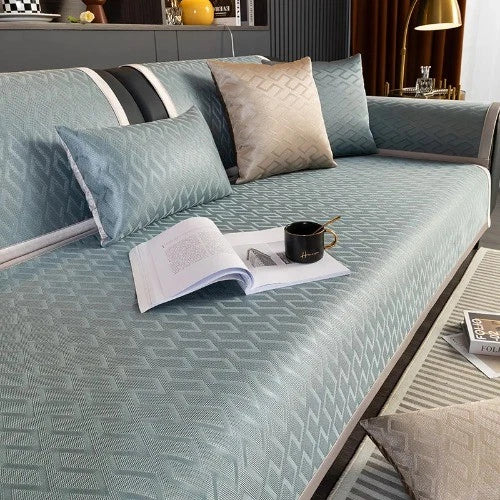 Modern Simplicity Ice Silk Cooling Mat Sofa Cushion Summer Pad Sofa Cover