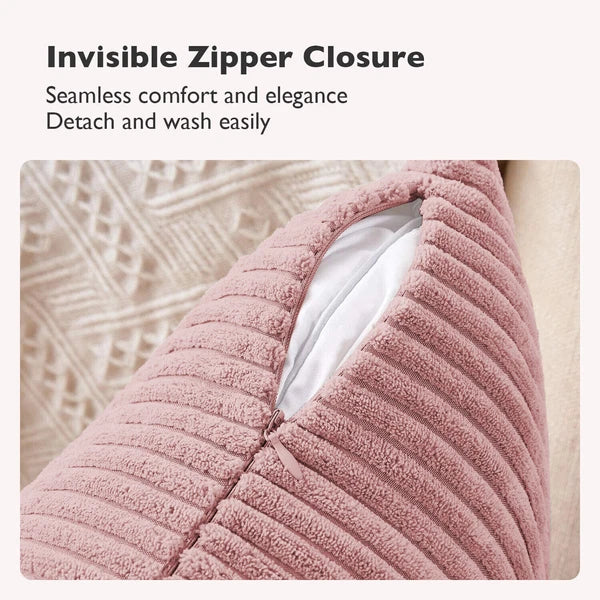 Pack of 1,2,4,6 Velvet Filled Cushion Covers 18x18 Sofa Decor Throw Pillow Cases