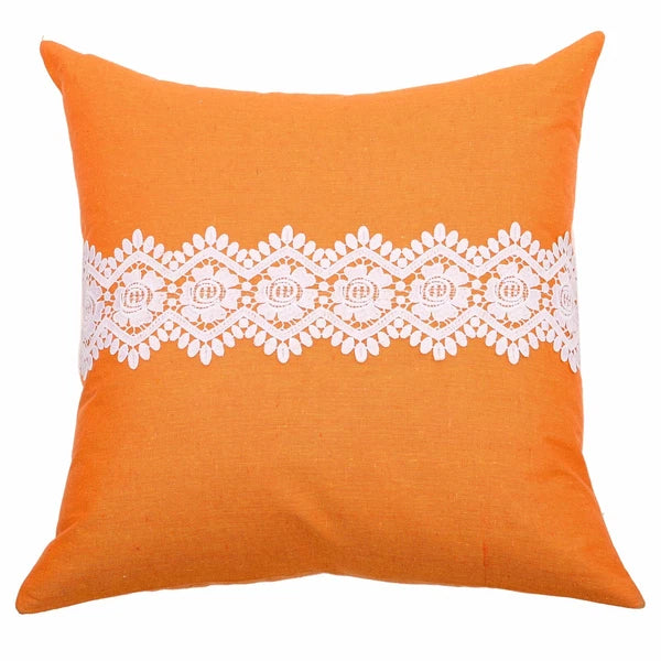 Home Decor Cushion Cover Sofa Decorative Throw Pillowcase Covers Solid with Lace