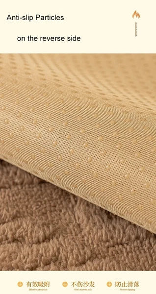 Sofa Protector Home Decor Fleece Sofa Cover Sofa Seat Slipcovers Plush Jacquard