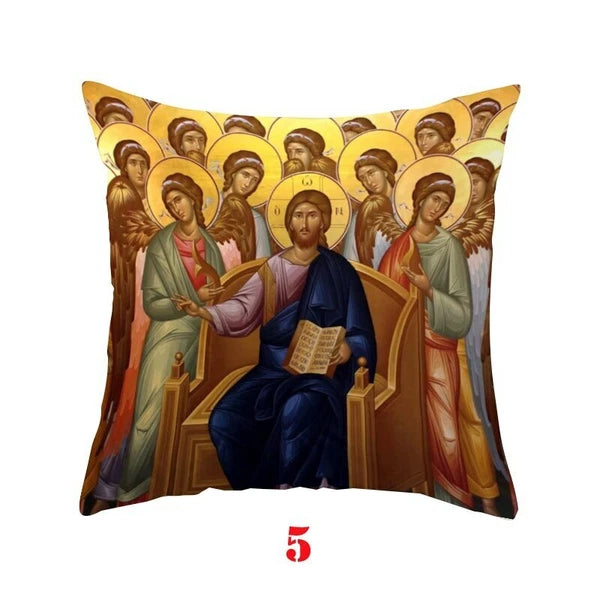 Virgin Mary Printed Pillow Case Car Bed Sofa Bedroom Decoration Cushion Cover