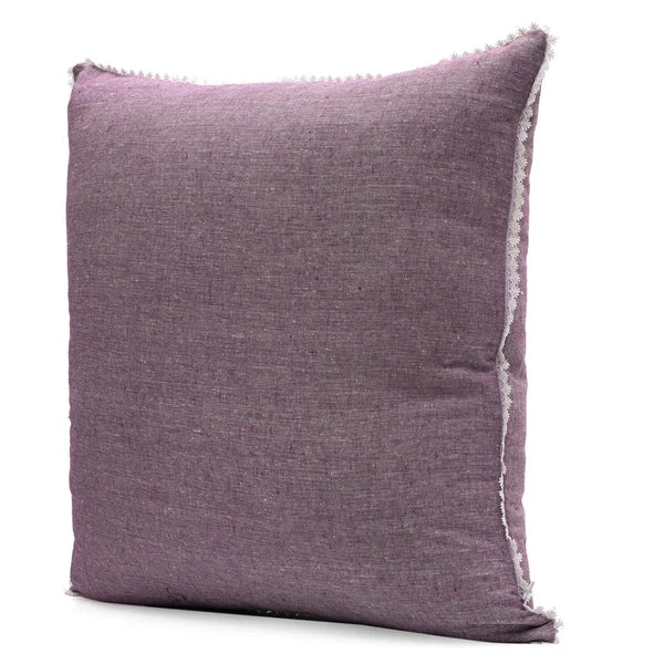 Cushion Covers Case Cotton Throw Pillow Cover Sofa Home Decor Solid with Lace-S5