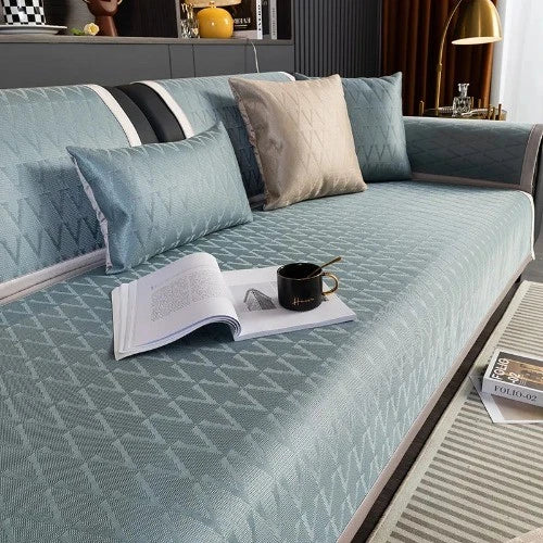 Modern Simplicity Ice Silk Cooling Mat Sofa Cushion Summer Pad Sofa Cover