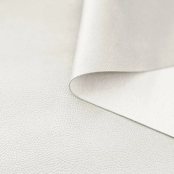 Pb045A Cushion Cover*Pearl White*Faux Leather synthetic Litchi Skin Sofa Seat