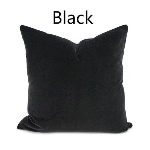Velvet Pillow Case Waist Throw Cushion Cover Home Office Sofa Chair Bed Decor