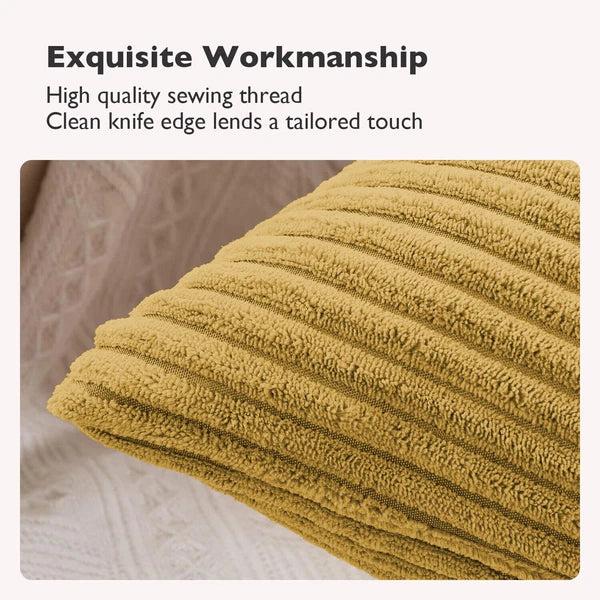 Pack of 1,2,4,6 Velvet Filled Cushion Covers 18x18 Sofa Decor Throw Pillow Cases