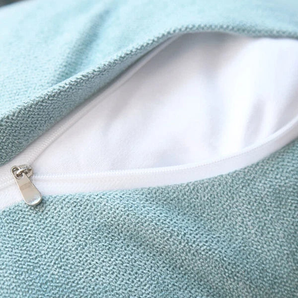 Sofa Triangle Back Cushion Cover Soft Fleece Bed Headboard Backrest Pillow Case