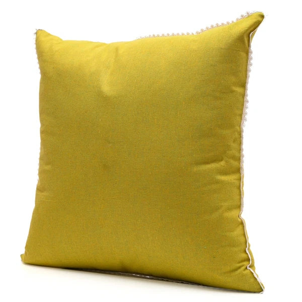 Cushion Covers Case Cotton Throw Pillow Cover Sofa Home Decor Solid with Lace-S5