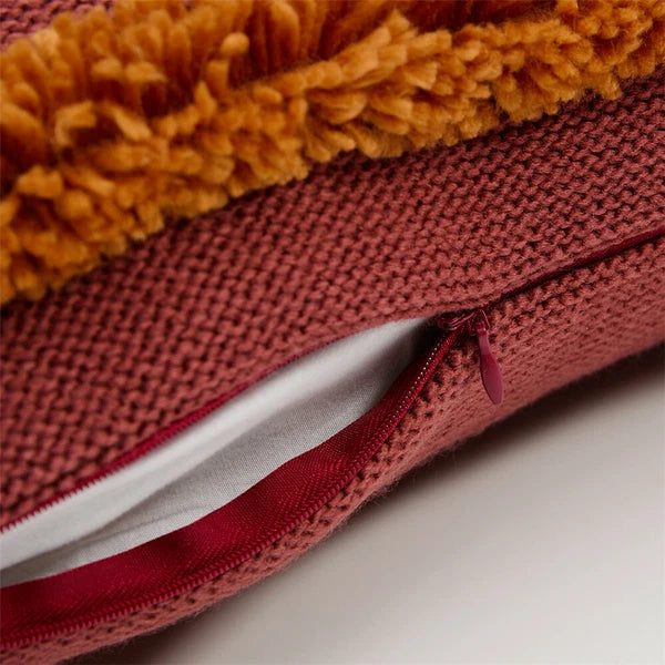 Knitted Pillowcase Throw Waist Cushion Cover Tassel Pillow Case Sofa Bed 45*45cm