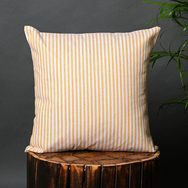 Pillow Cover Throw Cushion Case Covers Cotton Striped Home Sofa Decor Square-S2