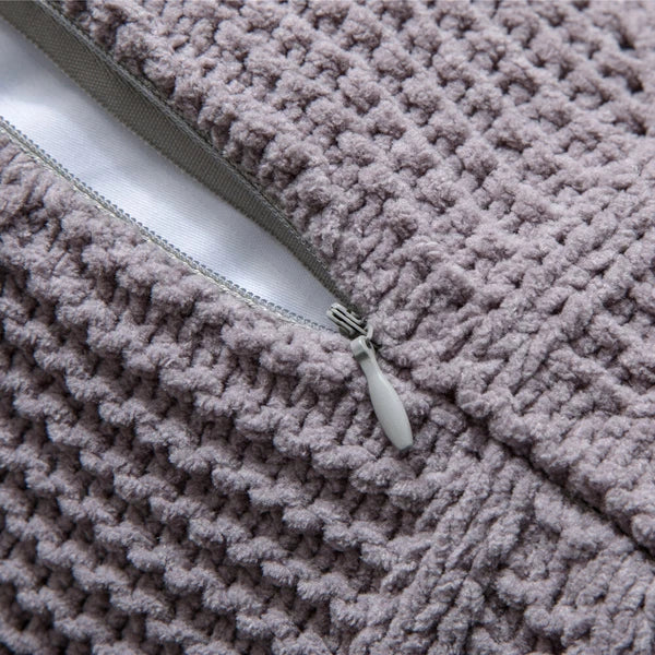 18" Knitted Pillow Case Sofa Bed Soft Pompom Ball Waist Throw Cushions Cover New