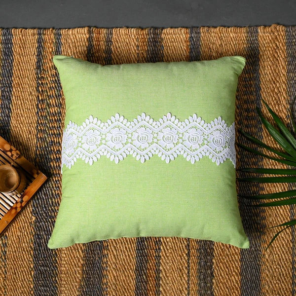 Home Decor Cushion Cover Sofa Decorative Throw Pillowcase Covers Solid with Lace