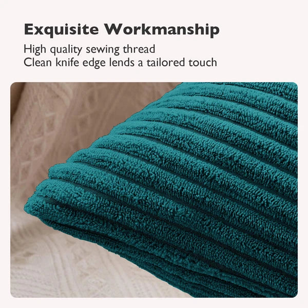 Pack of 1,2,4,6 Velvet Filled Cushion Covers 18x18 Sofa Decor Throw Pillow Cases