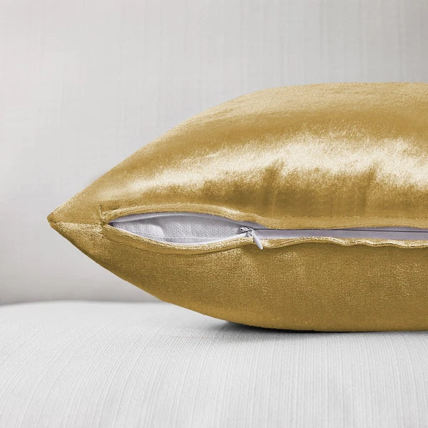 Pack of 4 Plush Velvet Cushion Covers Extra Soft Sofa Throw Pillow Cases 17"x17"