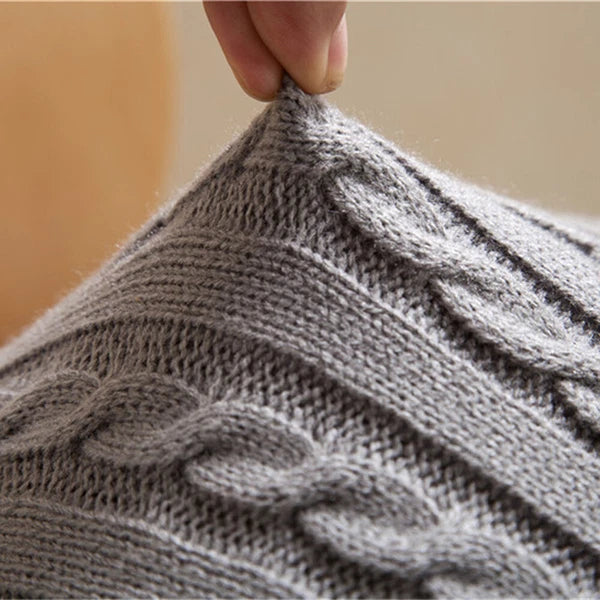 Soft Knitted Cushion Pillow Case Pillows Covers Sofa Bed Office Throw Home Decor