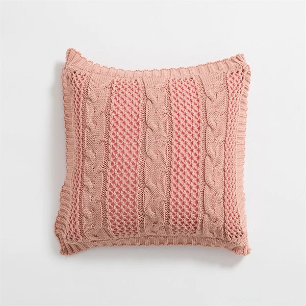Square Knitted Pillowcase Sofa Bed Throw Waist Cushion Cover Office Pillow Case