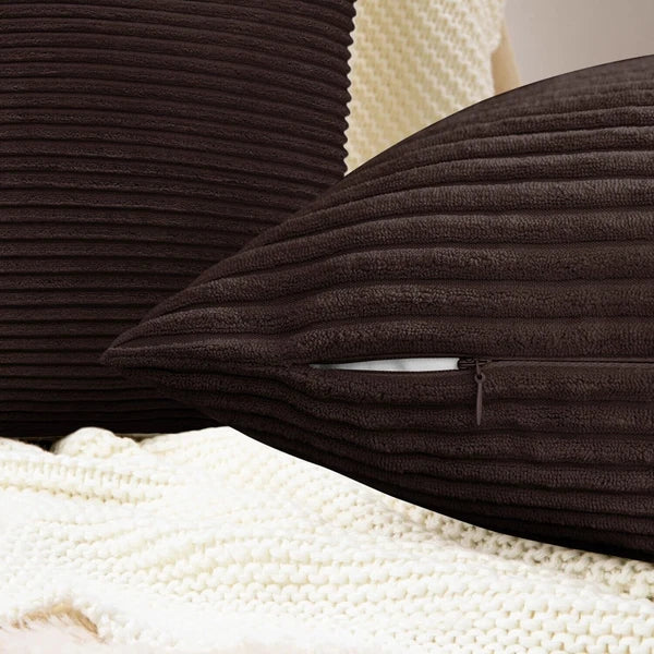 Pack of 1,2,4,6 Velvet Filled Cushion Covers 18x18 Sofa Decor Throw Pillow Cases