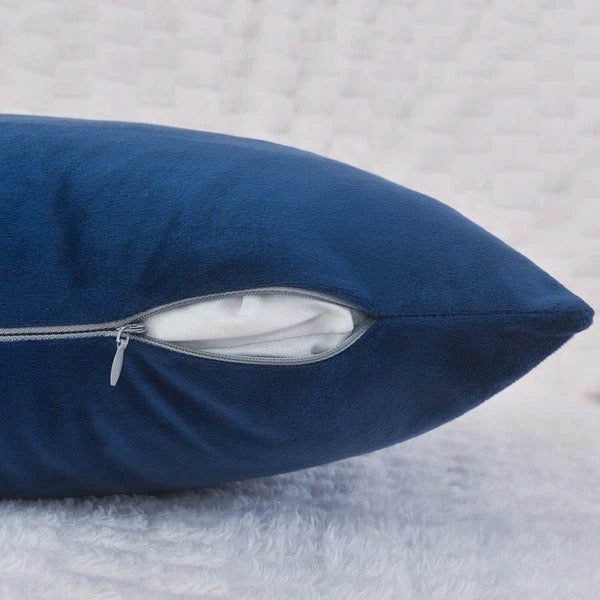 Plain Velvet Cushions Covers 30x51 cm Luxury Soft Velvet Sofa Bed Pillow Cases