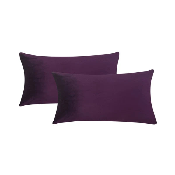 Plain Velvet Cushions Covers 30x51 cm Luxury Soft Velvet Sofa Bed Pillow Cases