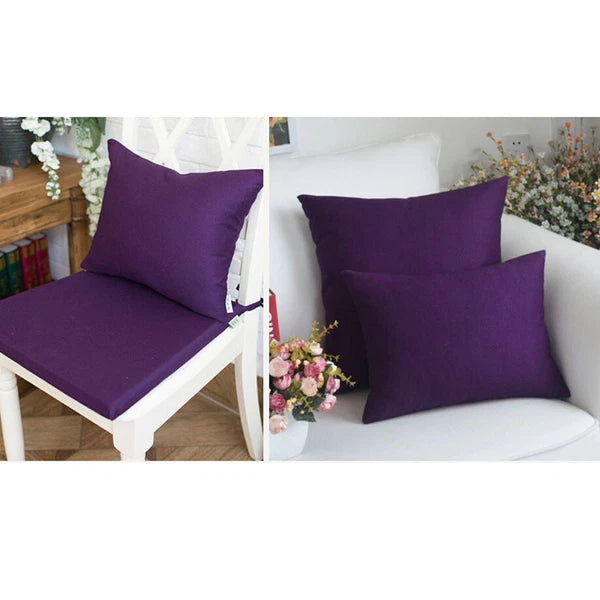 Home Print Cushion Covers Square Pillowcase Sofa Throw Waist Bed Decor Christmas