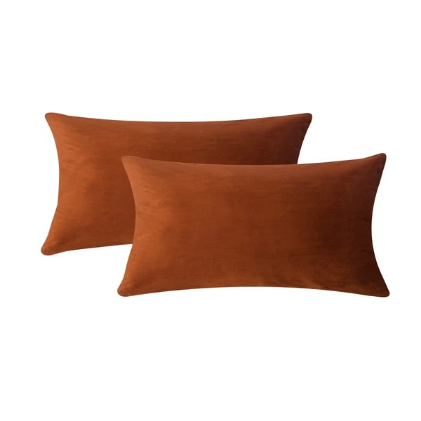Plain Velvet Cushions Covers 30x51 cm Luxury Soft Velvet Sofa Bed Pillow Cases