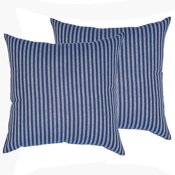 Cotton Cushion Covers Throw Pillow Cover Case Striped Home Sofa Decor-Set of 2