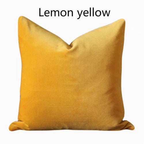 Velvet Pillow Case Waist Throw Cushion Cover Home Office Sofa Chair Bed Decor