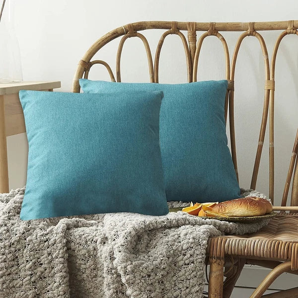 Outdoor Waterproof Cushion Cover Square Pillow Cases for Patio Tent Couch Sofa