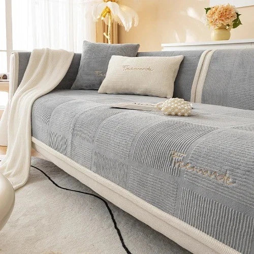 Luxury Soft SofaCover for Living Room Non-SlipSofa Cushion Mat SPlush Sofa Towel