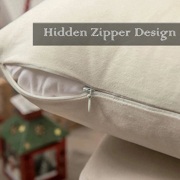 Crushed Cushion Covers or Velvet Cushions 18 x 18 Set of 2 Pair Bed Sofa Pillow