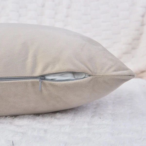 Plain Velvet Cushions Covers 30x51 cm Luxury Soft Velvet Sofa Bed Pillow Cases