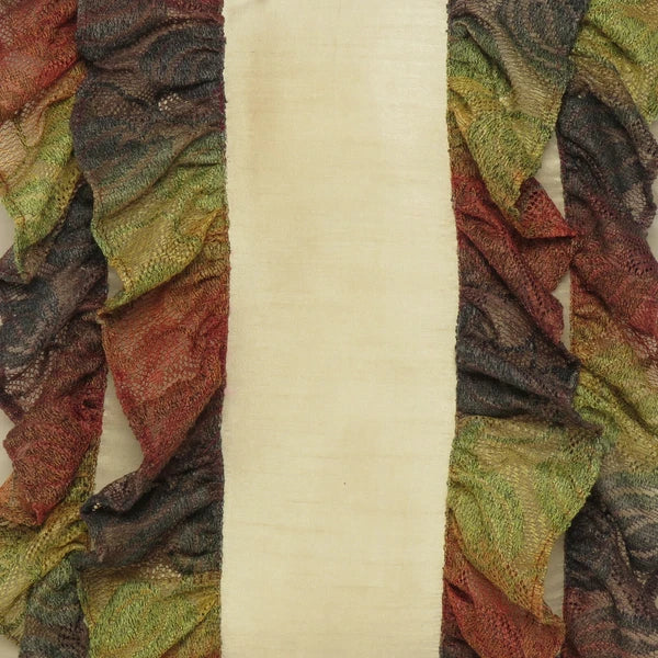 Cushion Cover Throw Pillow Cases Polydupion Beige Ruffle Lace Floral Sofa Bed