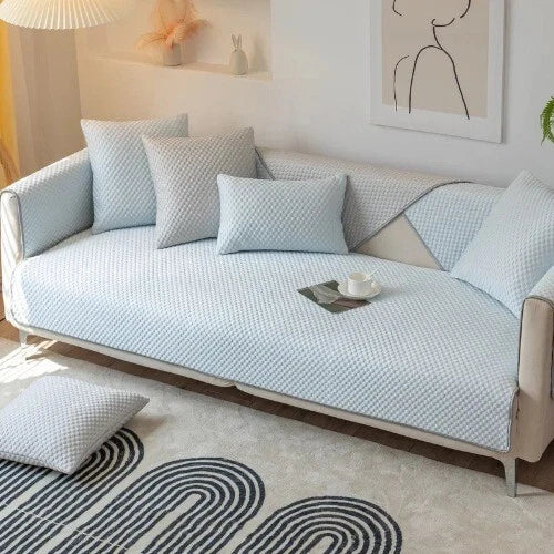 Ice Silk Sofa Cover Summer Cooling Sofa Mat Non-slip Couch Cushion Sofa Towel