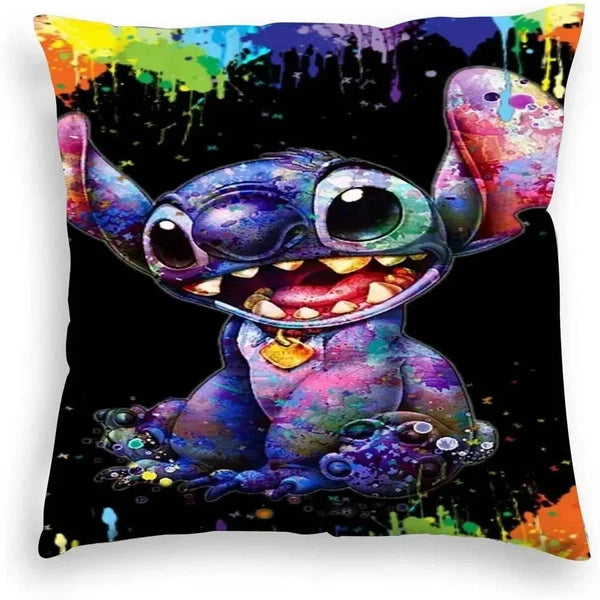 Disney Stitch Pillowcase โ Anime Kawaii Double-Sided Print Pillow Cover for Kids