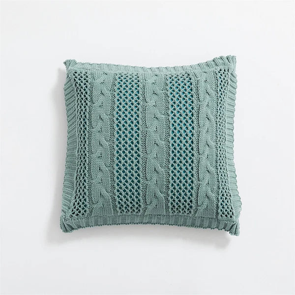 Square Knitted Pillowcase Sofa Bed Throw Waist Cushion Cover Office Pillow Case