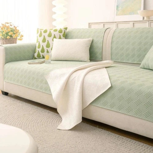 Ice Silk Sofa Seat Cover Nordic Style Universal Sofa Slipcovers for Living Room