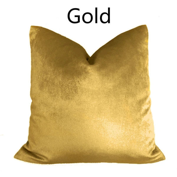 Velvet Pillow Case Waist Throw Cushion Cover Home Office Sofa Chair Bed Decor