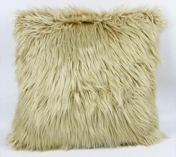 FLUFFY FAUX FUR SHAGGY SOFT SOFA CHAIR BED HOME DECOR PILLOW CASE CUSHION COVER