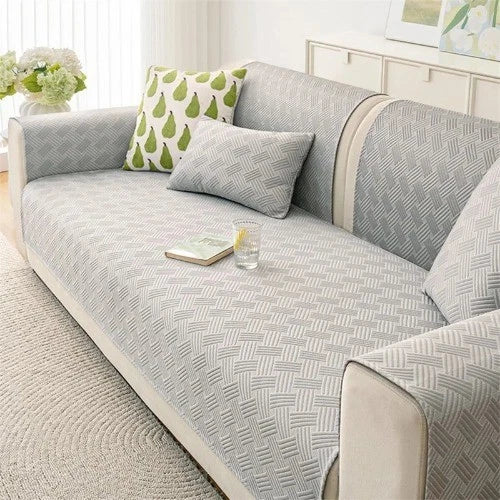 Ice Silk Sofa Seat Cover Nordic Style Universal Sofa Slipcovers for Living Room